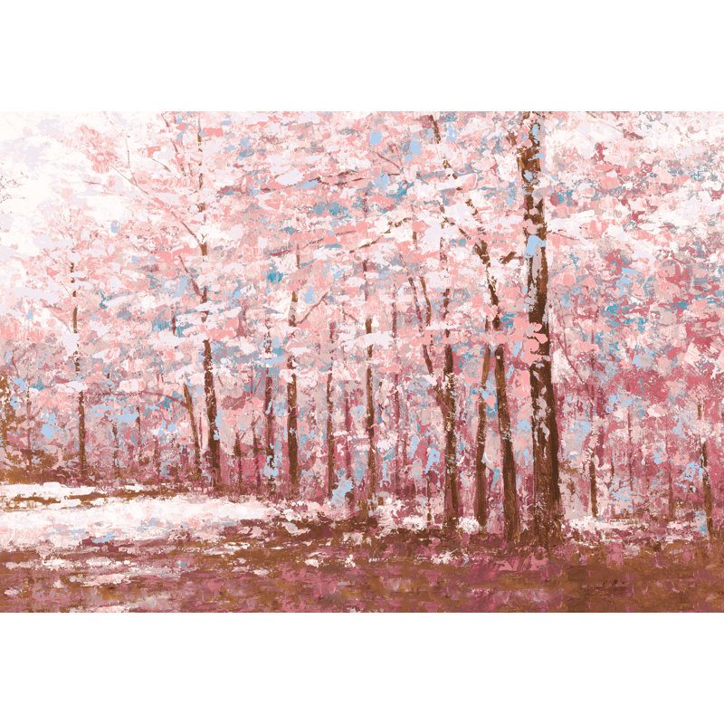 Cherry Blossom Road - reproduction sur toile, H 12 po x l 18 po