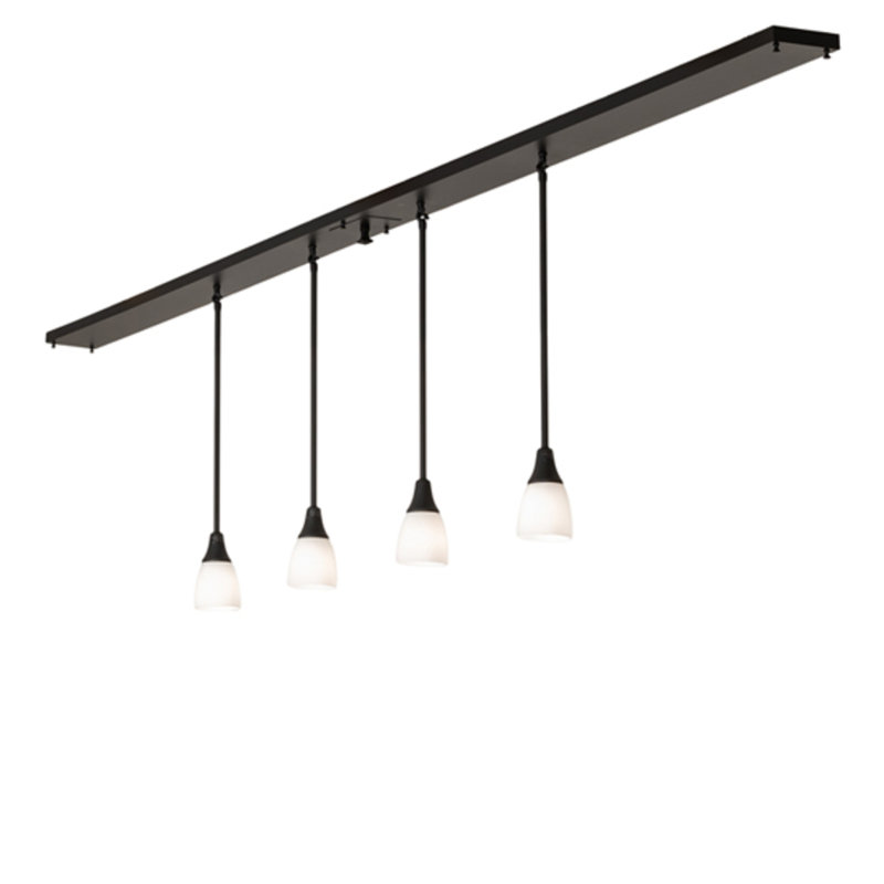 Luminaire suspendu pour îlot de cuisine 4 lumières Mallina