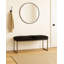 Banc rembourré en cuir de vache-122491235