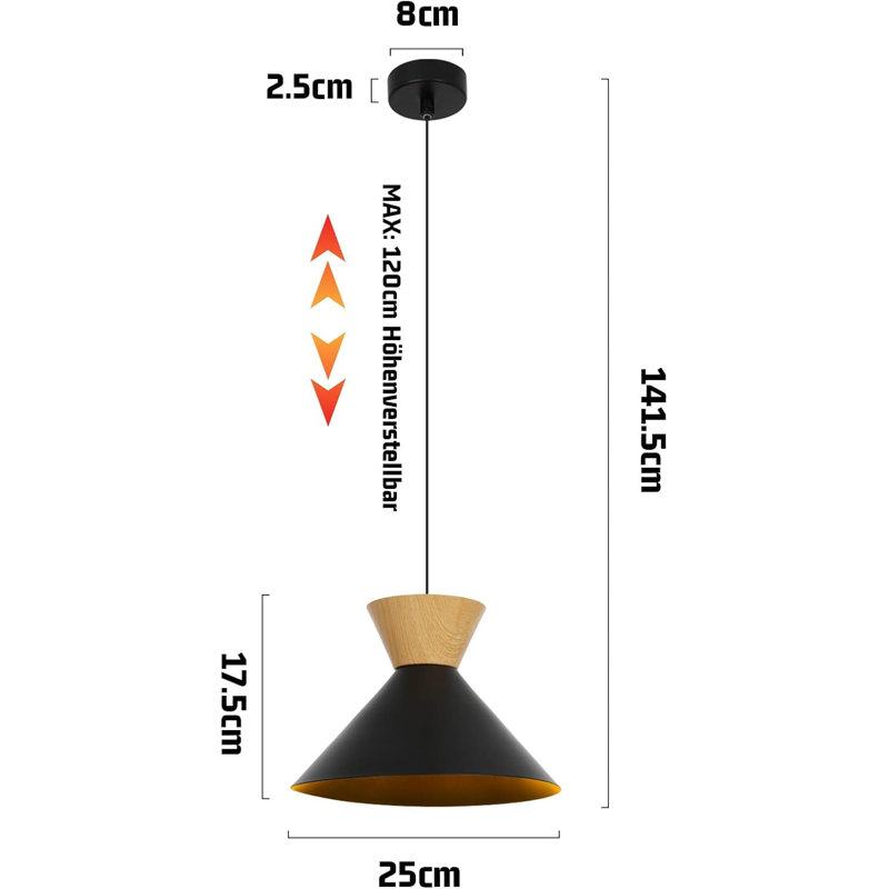 1 - Light Bowl Pendant, Black, Matte Black