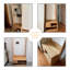 Banc en bois massif Burlywood