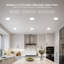Recessed Ceiling Downlights Cool White 6400K Ultra Slim Flush Mount Panel Lights Adjustable Spot Lights for Home Kitchen Bedroom Bathroom  10 Pack-129879750
