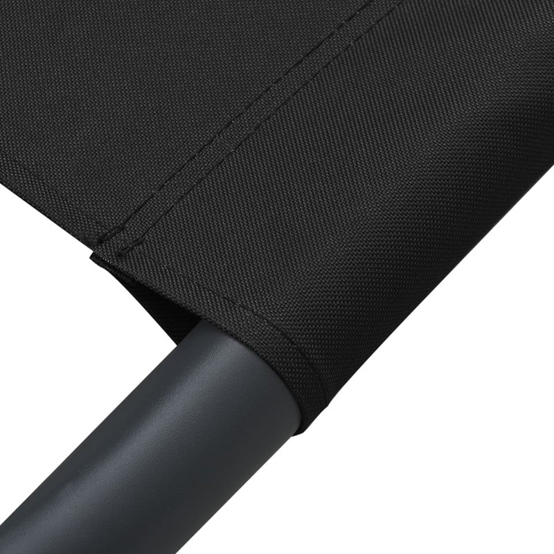 78.8" Long Single Chaise, Black