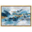 «Ocean Foil II», reproduction d'art acrylique encadrée bleue et dorée par Art Remedy, cadre noir, 30 x 20-1808215169-1808215410