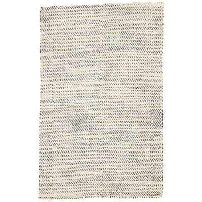 Owen White Black Hand-Woven Striped Jute Rug