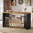 Counter Height Dining Table, 55.12" Long Pub Bar Table-1252357418