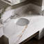 Verticyl Ceramic Vitreous China Circular Undermount Bathroom Sink with Overflow-394437535