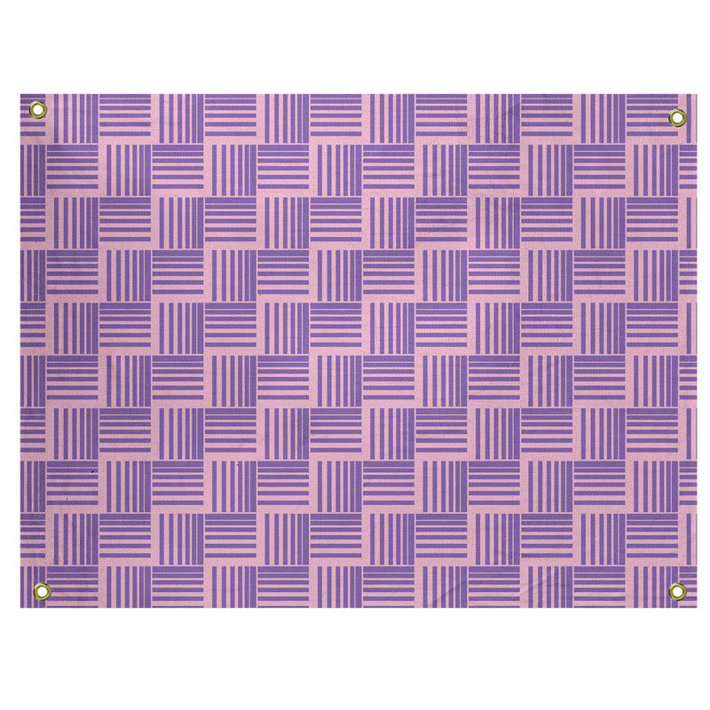 Tapisserie, H 59 po x l 80 po, Mauve/rose