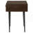 Gibson Coffee Brown 1-drawer Rectangular Side Table