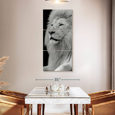 Profil de tête de lion