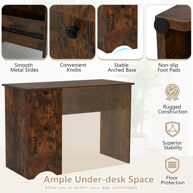Computer Desk, Brown