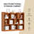 Ebern Designs White Cube Bookshelf, Wood Bookcase With 3 Tier Open Shelves, 10-cube Minimalist Storage Shelf For Living Room, 43.3" W X 35.4" H-1674634515