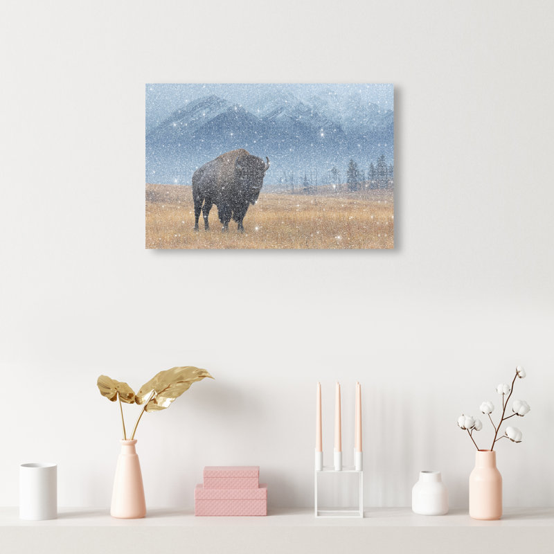 Mountain Bison I Print by Oliver Gal, 16" H x 24" W, Gallery Wrapped