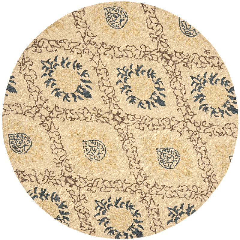 Dunbar Hand Tufted Wool Oriental Rug, Round 6'