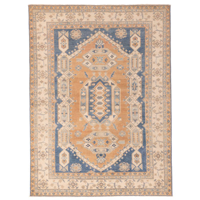 Finest Ghazni Copper Rug 6'9" x 8'11"