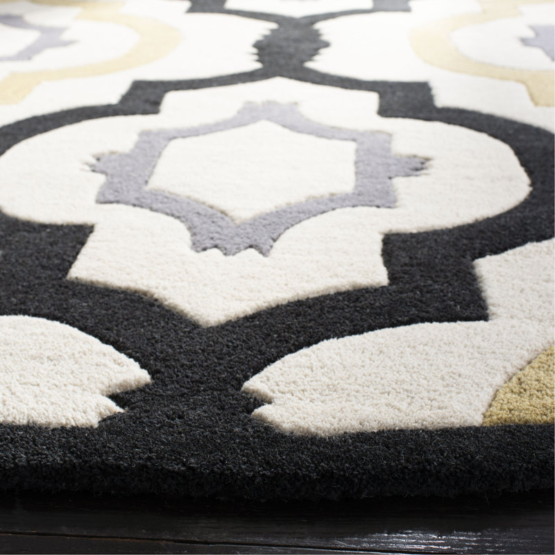 Tapis en laine touffeté à la main Carolene, Rectangle 4 pi x 6 pi