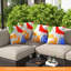 Coussin décoratif en velours amovible et lavable 4 pièces Ebern Designs 18 po x 18 po rouge