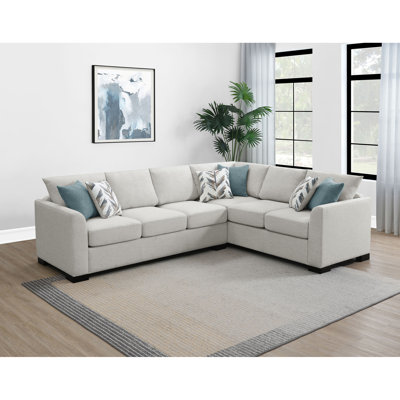 Mid-Century Modern Sectional Sofa L-Shaped Sofa for Living Room
