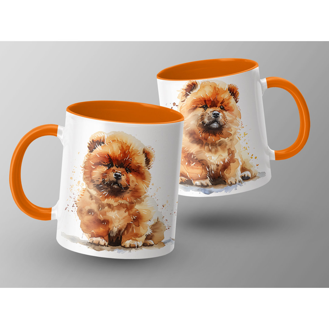 Watercolor Chow Chow Design 11oz Coffee Mug