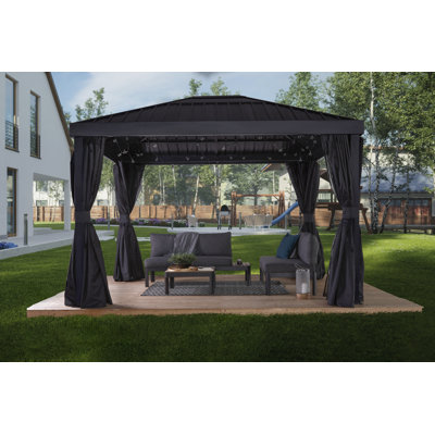 Skylight 10 Ft. W x 12 Ft. D Aluminum Patio Gazebo -  Sojag, 500-9168662