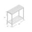 Console moderne avec cadre en acier et tablette 31 po x 14 po x 34 po Modern