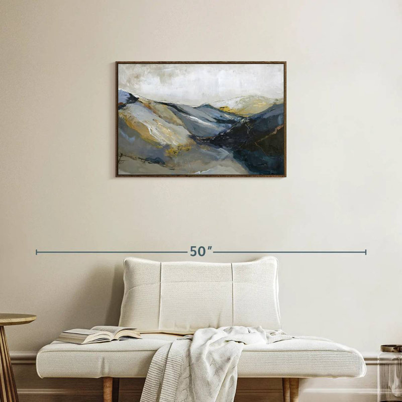 Out Line II, 31" X 21", Floating Frame Walnut
