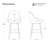Modern Upholstered Swivel Counter Stool-848345926