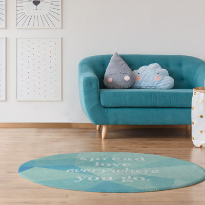 Tapis en polyester imit quote love