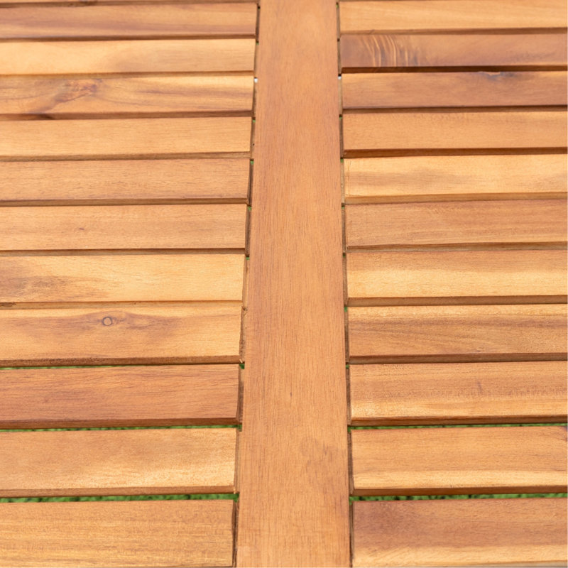 5 Piece Outdoor Patio Wicker Dining Set Patio Wicker Furniture Dining Set W/Acacia Wood Top