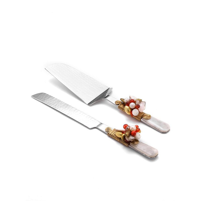 Derique 2 Piece Stainless Steel Cake Serving Set