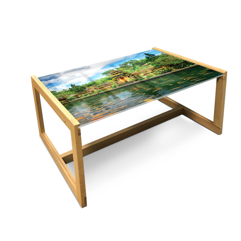 Jamario Trestle Coffee Table, 40cm H x 91cm W x 62cm D