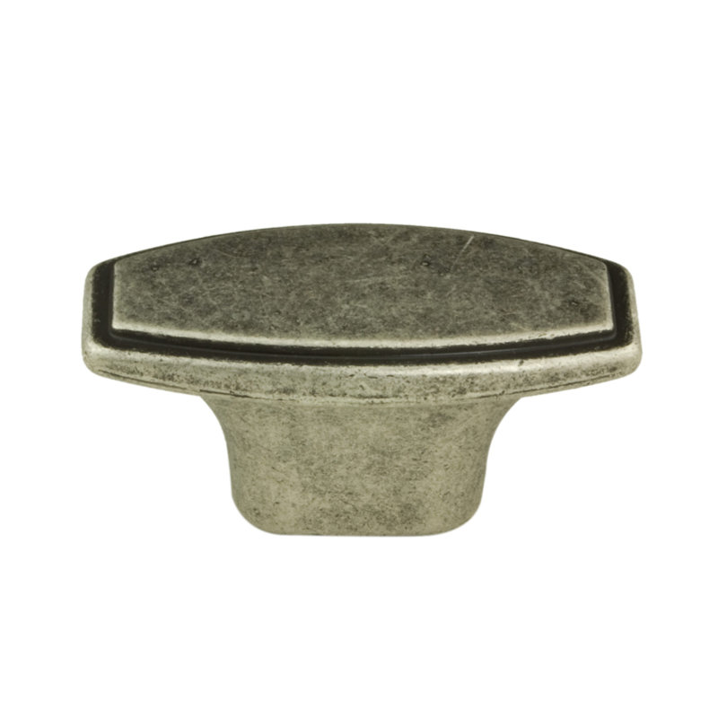 Inspiration Rectangle Knob, Faux Iron