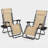 Adjustable Zero Gravity Lounge Chairs Detachable Tray & Headrest Pillows 330 Lb Capacity Foldable Patio Recliners For Beach Pool​​-964951441