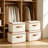 4 Pack Storage Bins with Lids, Collapsible Closet Organizer Container, Fabric Organizer Box with Handles, Decorative Storage Boxes-1037393556