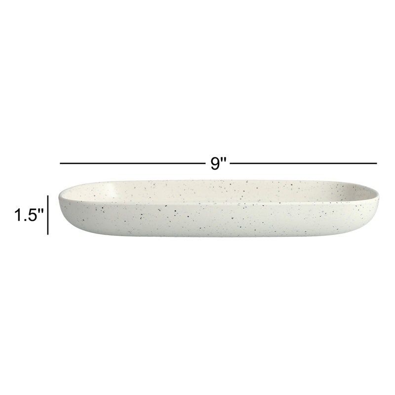 Fortessa Maskell Coupe Melamine Platter, White
