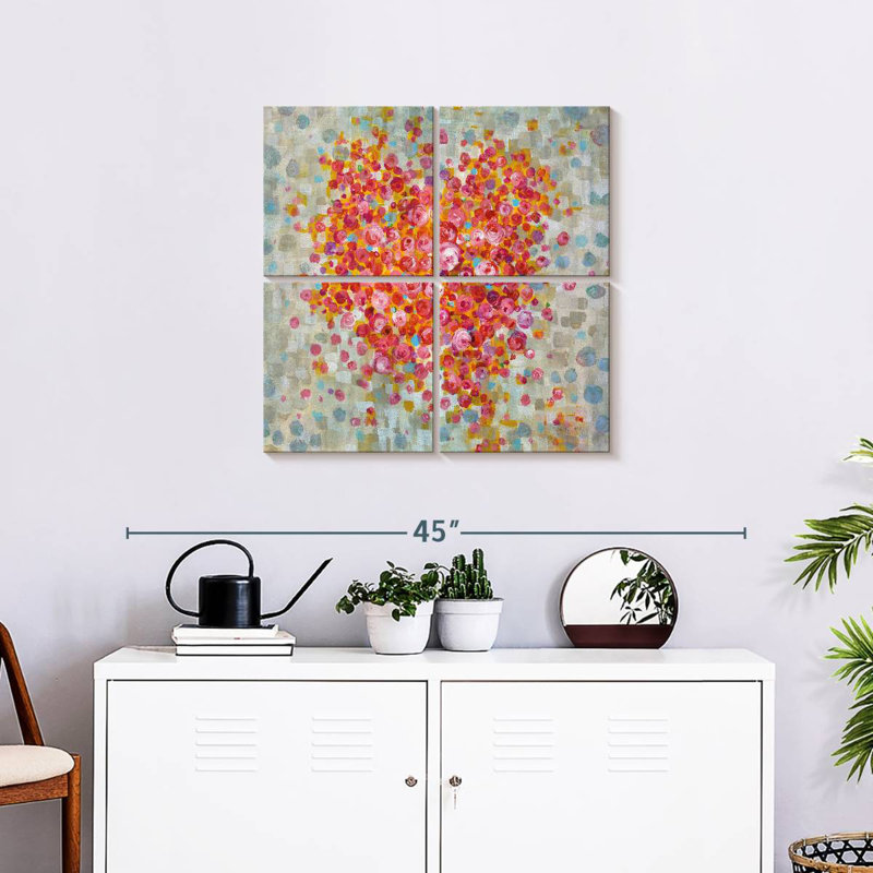 Circle Of Hearts, H 26 po x l 26 po