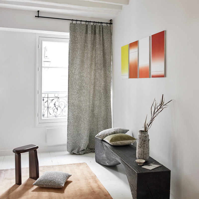Pencil Pleat Room Darkening Curtain, 136 x 350cm