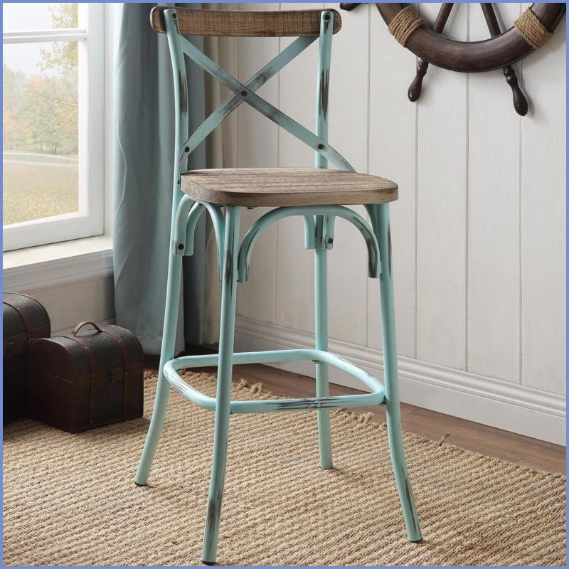Tabouret réglable pivotant à 360 ° avec gris Finition chromée | Moderne | Métal