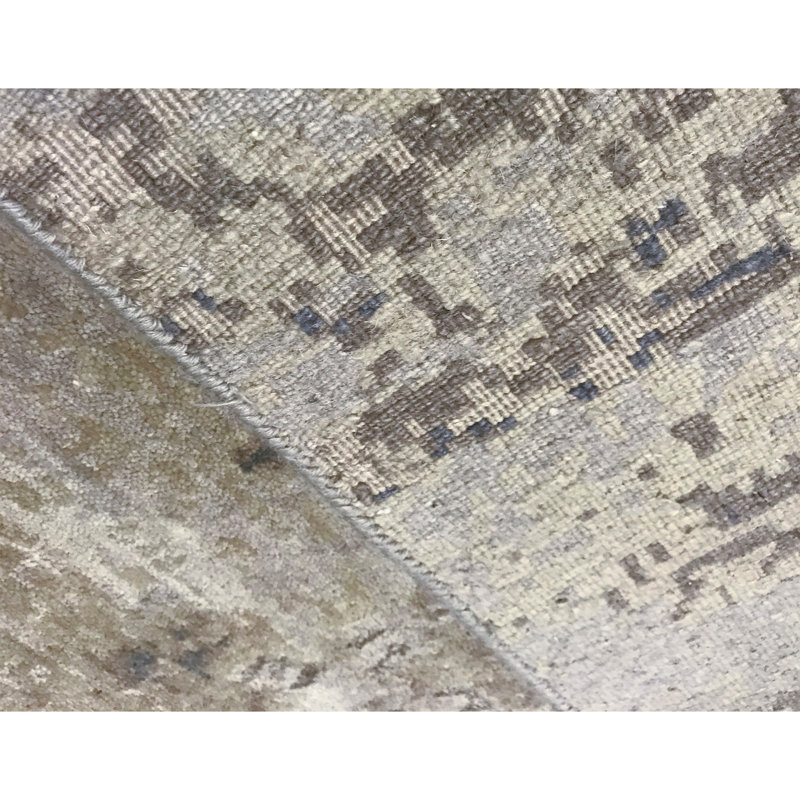 Himalayan Hand Woven Wool Abstract Area Rug