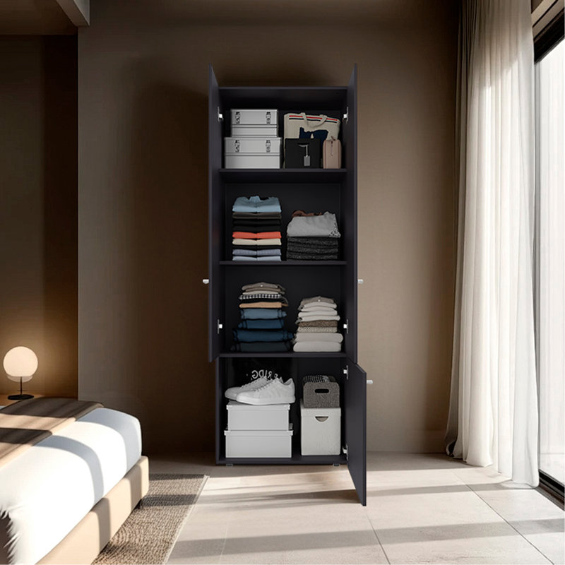 Soham Armoire Extension Duo, Bedroom, Black