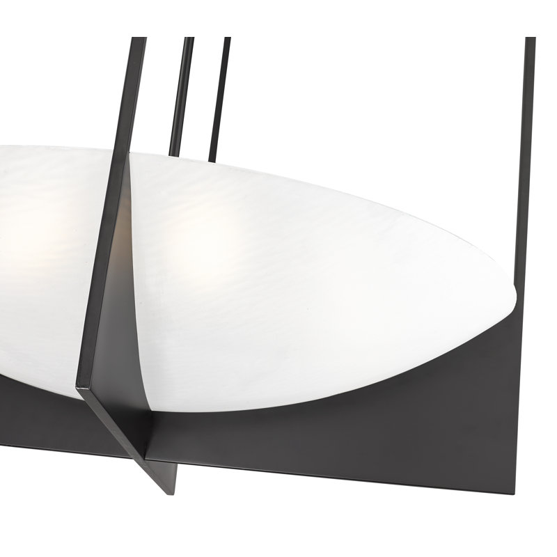 Hoyet 8 - Light Steel Dimmable Urn / Bowl Chandelier, Matte Black