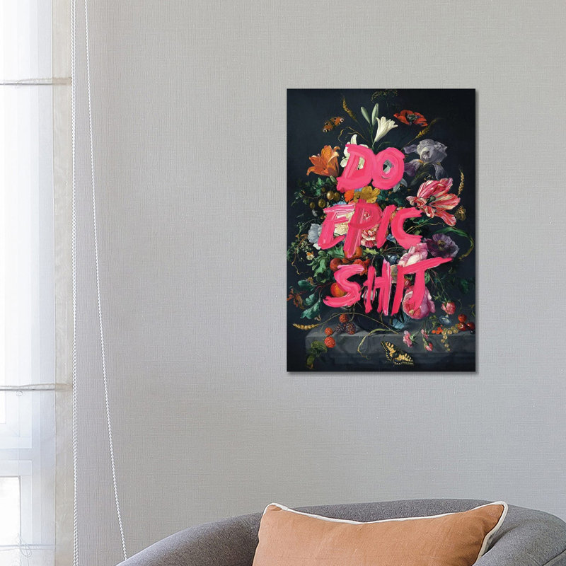 «Do Epic Shit» par Jonas Loose, reproduction sur toile, Toile tendue, H 12 po x l 8 po, Sans cadre