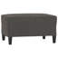  Ensemble de canapé 3 pièces avec coussins décoratifs et velours gris foncé