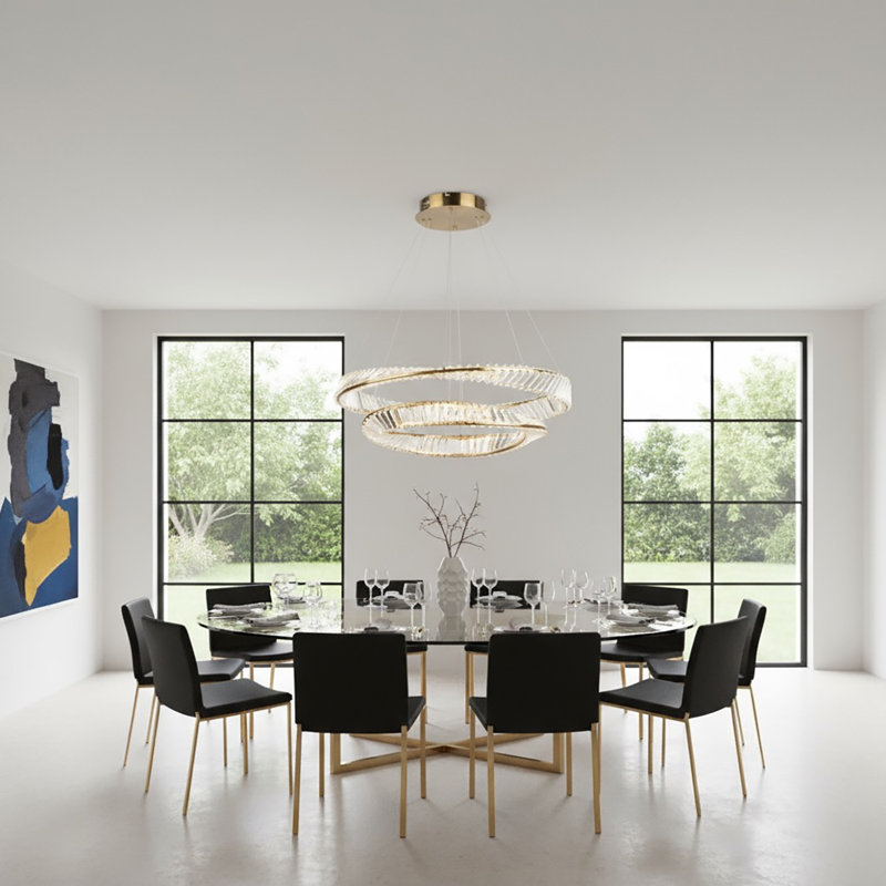 Dimmable LED Ring Chandelier