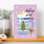 «Sweet Christmas Memories», arbre de Noël contemporain abstrait, art mural paysage d'hiver