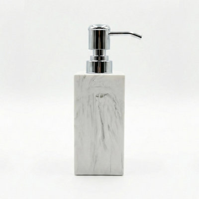 Marble Matte Resin Soap Dispenser