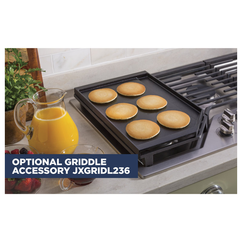 36" Gas Cooktop with 5 Burners, Stainless Steel