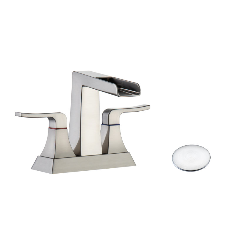 Bec cascade en acier inoxydable d'élégance moderne pour lavabos de salle de bain