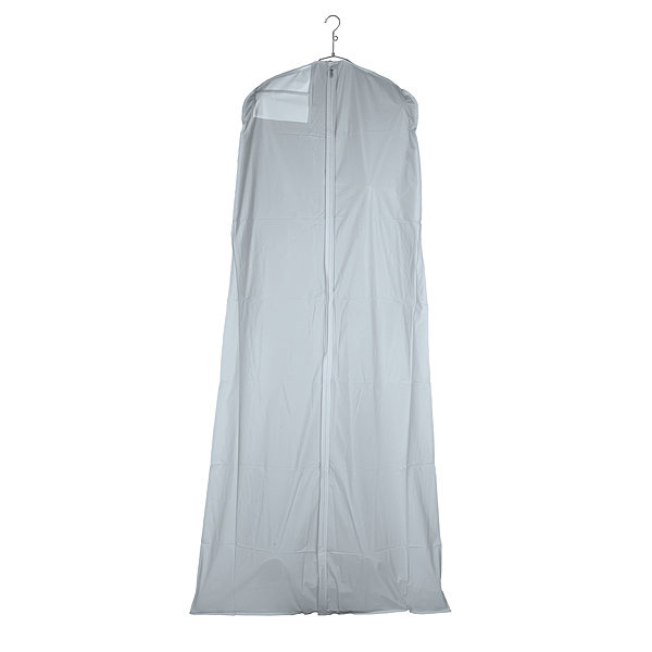 Bridal Plastic / Acrylic Garment Bag, White/Gray