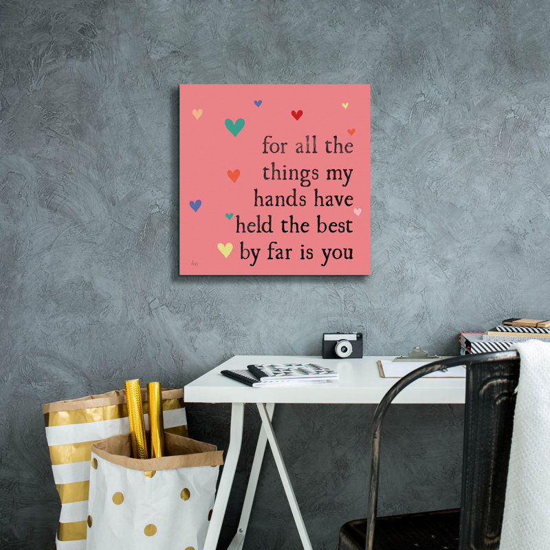 Art mural sur toile Trinx «Simple Romance 2 Colorful» par Laura Marshall, H 18 po x l 18 po x P 0,75 po